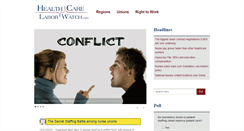 Desktop Screenshot of healthcarelaborwatch.org